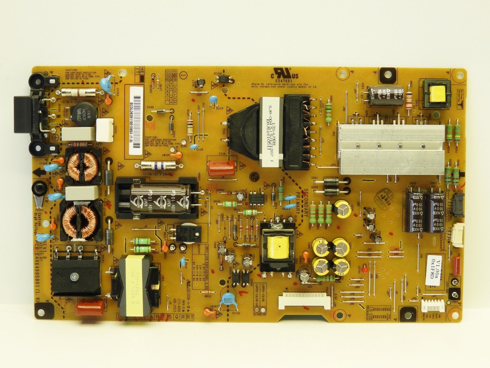 LG EAX64905801(1.8) Power Supply LED Board for 55" TV tested